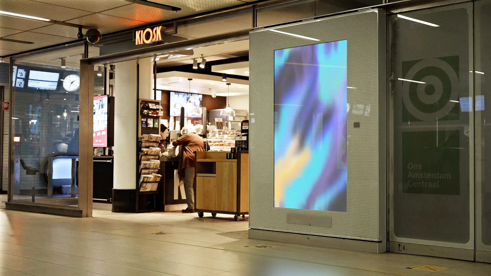 demo festival amsterdam centraal screens animation