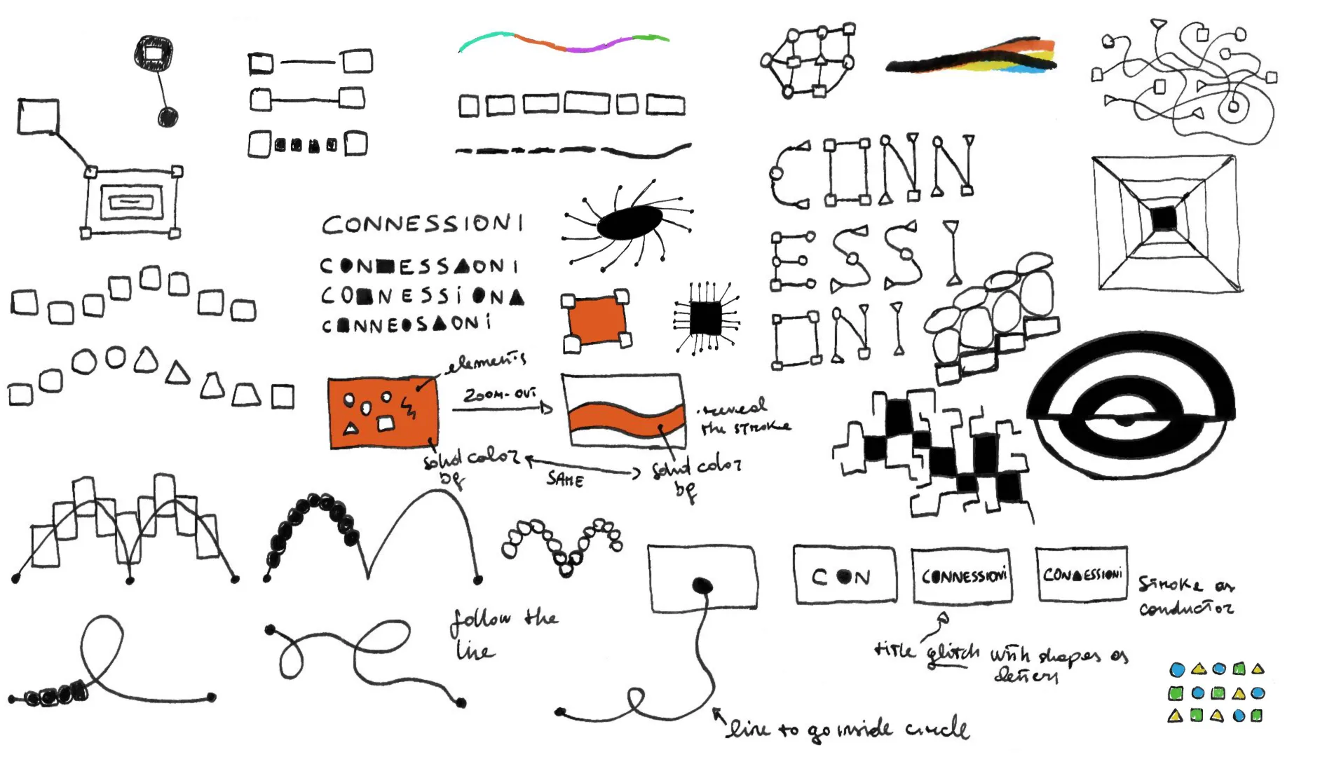 connessioni early sketches